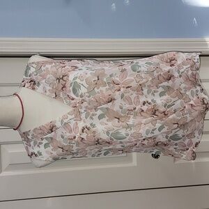 Elegant Floral V-Neck Chiffon Blouse